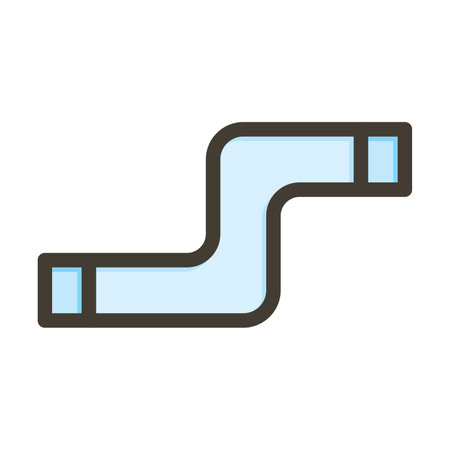 Pipes Thick Line Filled Colors For Personal And Commercial Use.の写真素材