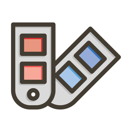 Color Swatch Thick Line Filled Colors For Personal And Commercial Use.のイラスト素材