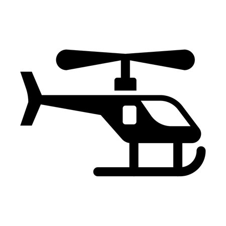 Toy Helicopter Vector Glyph Icon For Personal And Commercial Use.のイラスト素材