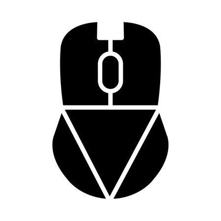 Mouse Vector Glyph Icon For Personal And Commercial Use.のイラスト素材