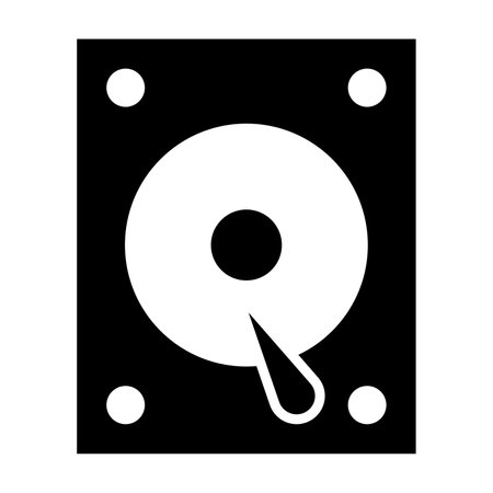 Hard Disk Vector Glyph Icon For Personal And Commercial Use.のイラスト素材