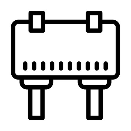 Billboard Vector Thick Line Icon For Personal And Commercial Use.のイラスト素材