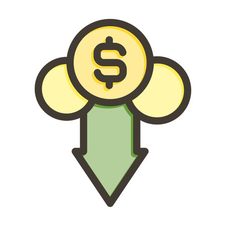 Cheap Thick Line Filled Colors For Personal And Commercial Use.のイラスト素材