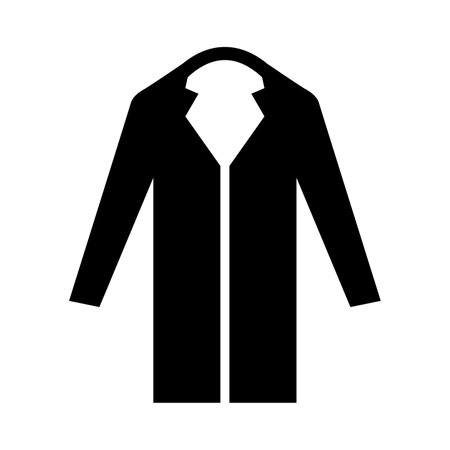 Long Coat Vector Glyph Icon For Personal And Commercial Use.のイラスト素材