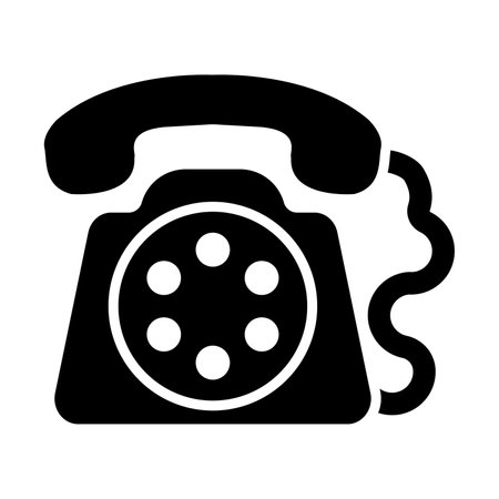 Telephone Vector Glyph Icon For Personal And Commercial Use.のイラスト素材