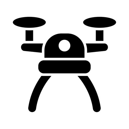 Drone Vector Glyph Icon For Personal And Commercial Use.のイラスト素材