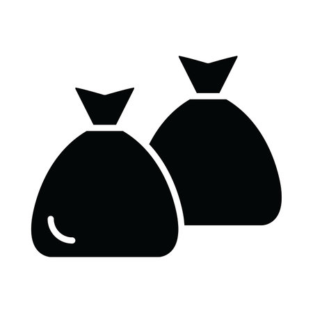 Bags Vector Glyph Icon For Personal And Commercial Use.のイラスト素材