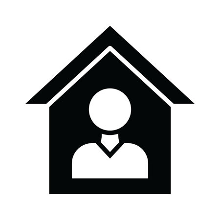 Orphanage Vector Glyph Icon For Personal And Commercial Use.のイラスト素材