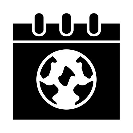 Earth Day Vector Glyph Icon For Personal And Commercial Use.のイラスト素材