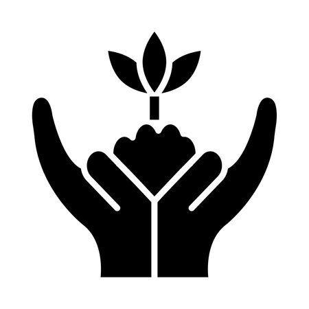 Save the Plant Vector Glyph Icon For Personal And Commercial Use.のイラスト素材