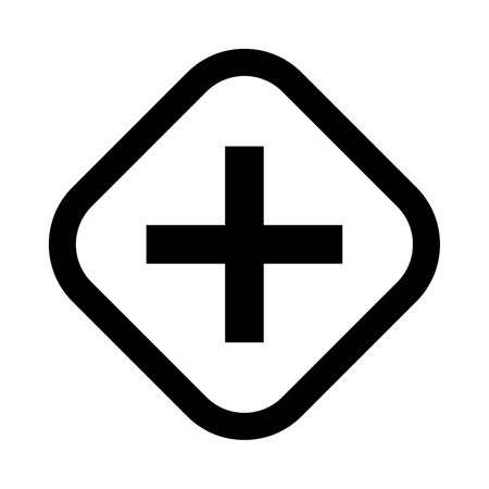 Crossways Sign Vector Glyph Icon For Personal And Commercial Use.のイラスト素材