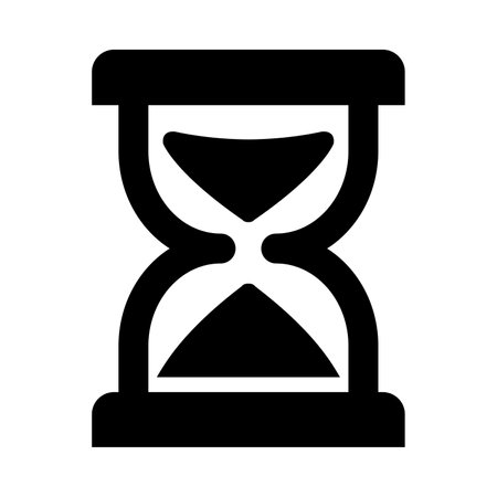 Hour Glass Vector Glyph Icon For Personal And Commercial Use.