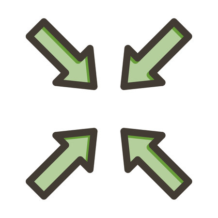Minimize Thick Line Filled Colors For Personal And Commercial Use.のイラスト素材