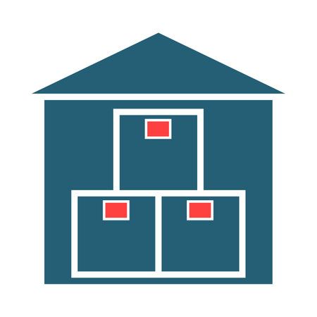 Location Vector Glyph Two Color Icon For Personal And Commercial Use.のイラスト素材