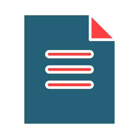 New Document Glyph Two Color Icon For Personal And Commercial Use.のイラスト素材
