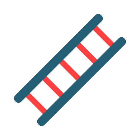 Ladder Glyph Two Color Icon For Personal And Commercial Use.のイラスト素材