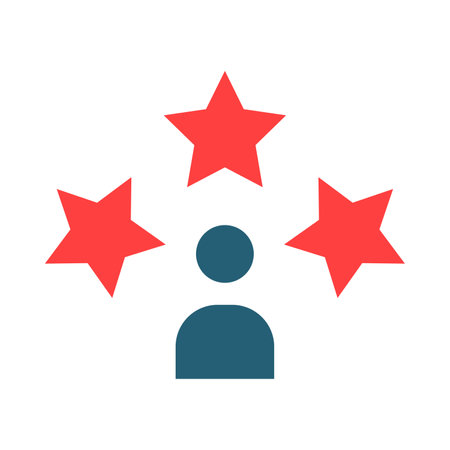Customer Review Glyph Two Color Icon For Personal And Commercial Use.