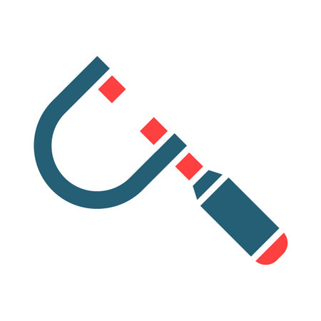 Screw Gauge Glyph Two Color Icon For Personal And Commercial Use.のイラスト素材