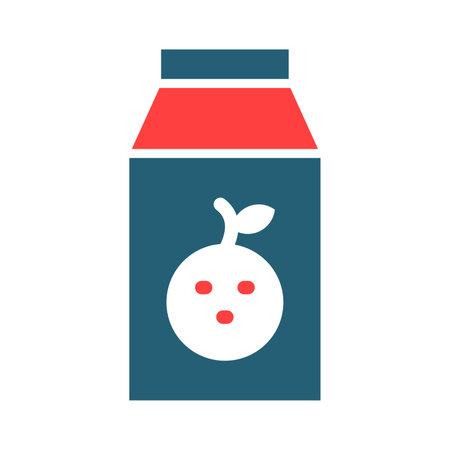 Juice Glyph Two Color Icon For Personal And Commercial Use.のイラスト素材