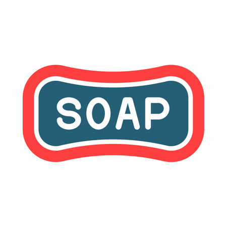 Soap Glyph Two Color Icon For Personal And Commercial Use.のイラスト素材