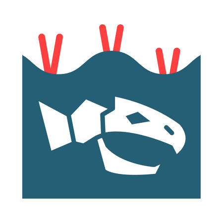 Extinction Glyph Two Color Icon For Personal And Commercial Use.のイラスト素材