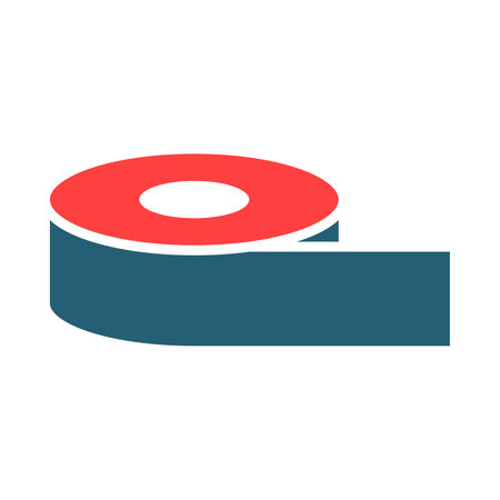 Duct Tape Glyph Two Color Icon For Personal And Commercial Use.のイラスト素材
