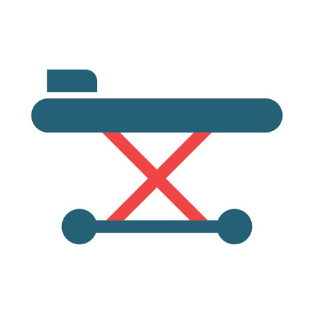Stretcher Glyph Two Color Icon For Personal And Commercial Use.のイラスト素材