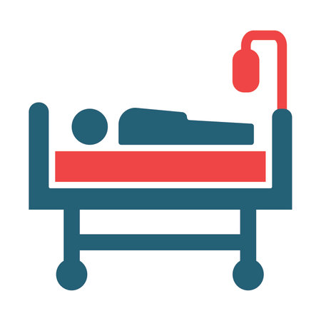 Medical Treatment Glyph Two Color Icon For Personal And Commercial Use.のイラスト素材