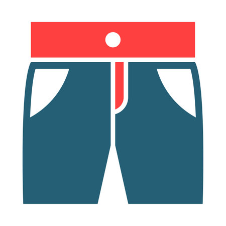 Shorts Glyph Two Color Icon For Personal And Commercial Use.のイラスト素材