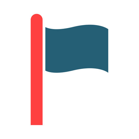 Flag Glyph Two Color Icon For Personal And Commercial Use.のイラスト素材