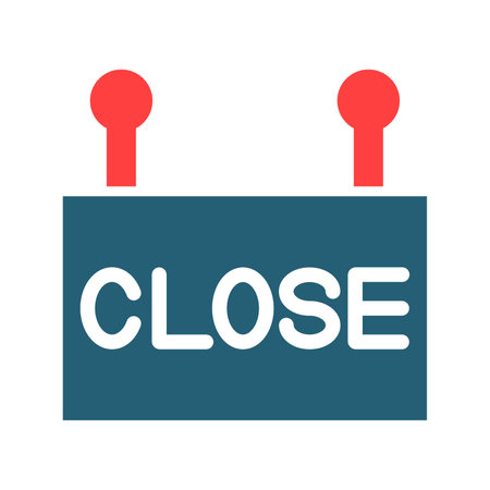 Close Glyph Two Color Icon For Personal And Commercial Use.のイラスト素材