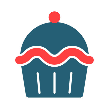 Pastry Glyph Two Color Icon For Personal And Commercial Use.のイラスト素材