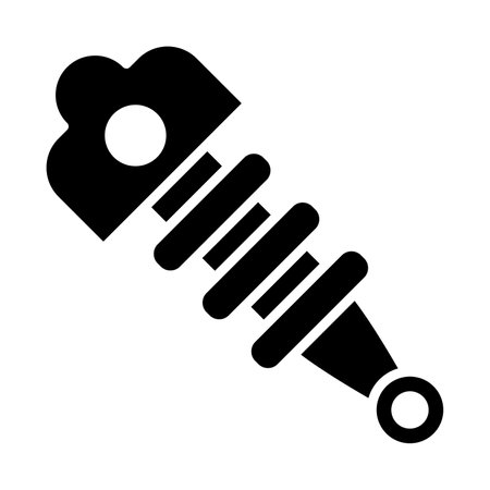Shock Absorber Vector Glyph Icon For Personal And Commercial Use.のイラスト素材