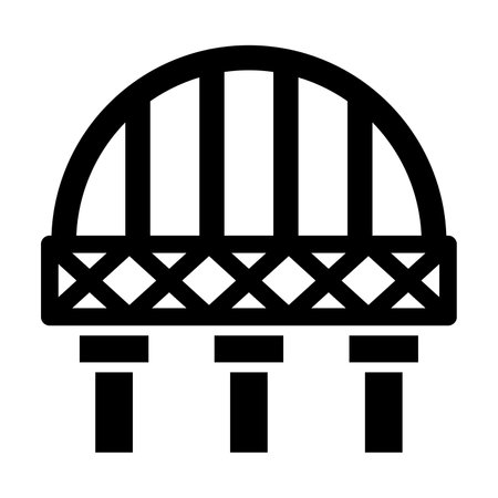 Bridge Vector Glyph Icon For Personal And Commercial Use.のイラスト素材