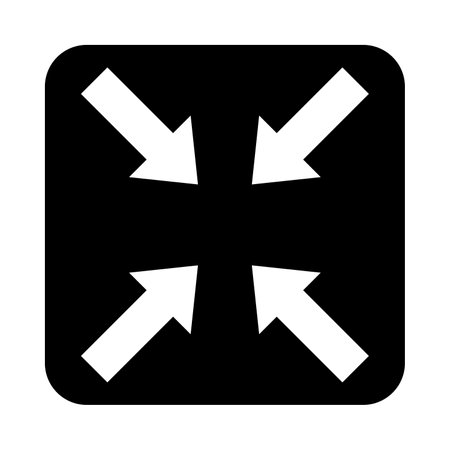 Minimize Vector Glyph Icon For Personal And Commercial Use.のイラスト素材