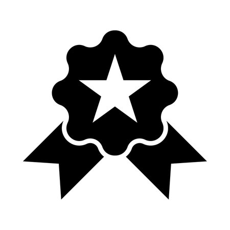 Badge Vector Glyph Icon For Personal And Commercial Use.のイラスト素材