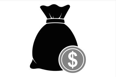 Money bag icon. Money bag icon. Money bag vector icon. Money bag icon. Money bag icon. Money bag icon. Money bag icon.のイラスト素材