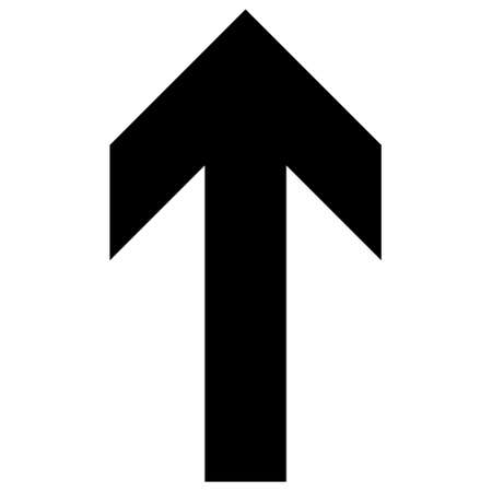 Up direction vector illustration. Flat illustration iconic design of up direction, isolated on a...