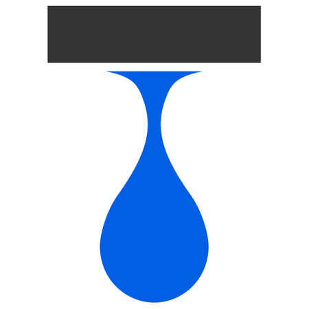 Drip drop vector illustration. Flat illustration iconic design of drip drop, isolated on a white background.のイラスト素材