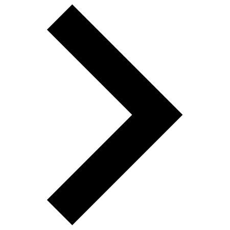 Right direction vector illustration. Flat illustration iconic design of right direction, isolated on a white background.のイラスト素材