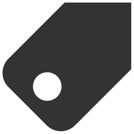 Tag vector illustration. Flat illustration iconic design of tag, isolated on a white background.のイラスト素材