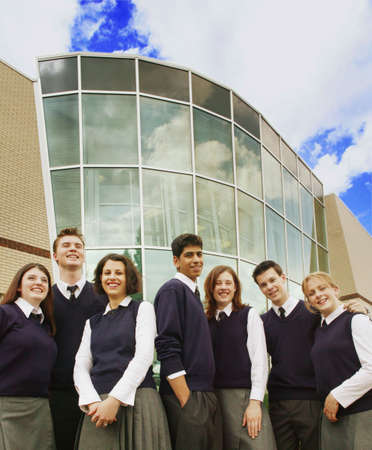 Group of high school students Group of high school students