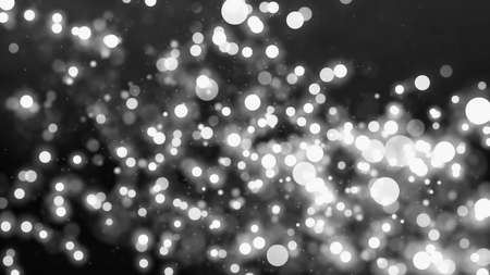 Background with nice black and white bokehの写真素材
