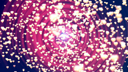 Flying Hearts, Abstract Background