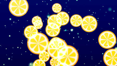 Flying Fruits. Abstract Backgroundの写真素材
