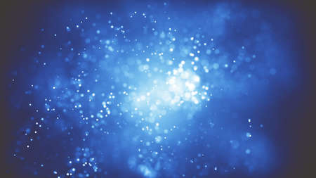 Background with nice blue particlesの写真素材