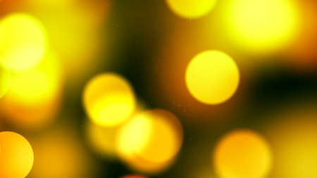 Background with nice big yellow bokehの写真素材