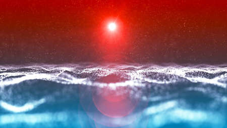 Background with nice abstract sea sunset