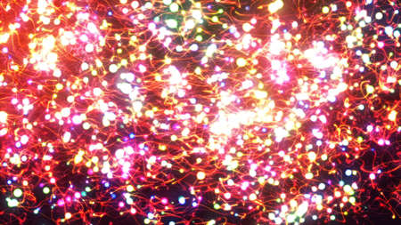 graphics with glowing colored linesの写真素材