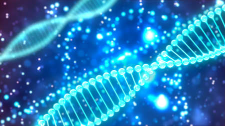 Abstract Background with DNAの写真素材